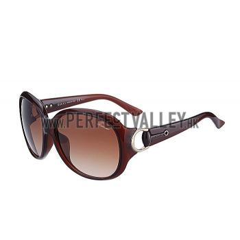 Gucci Modern Shape Brown Sunglasses 307811