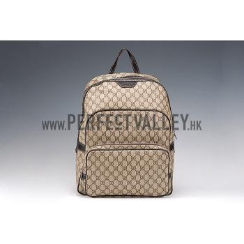 Gucci GG Canvas Backpack Beige/Ebony 607934