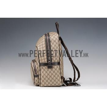 Gucci GG Canvas Backpack Beige/Ebony 607934