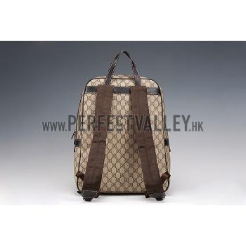 Gucci GG Canvas Backpack Beige/Ebony 607934