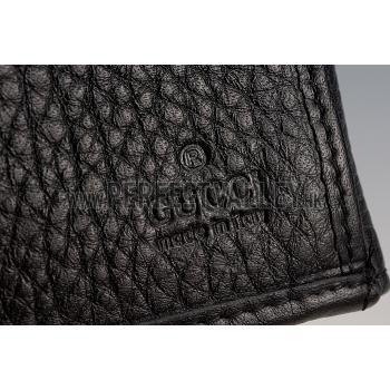 Replica Gucci Wallet With G G Metal Detail Black