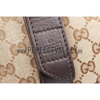 Gucci Monogram Canvas Messenger Bag