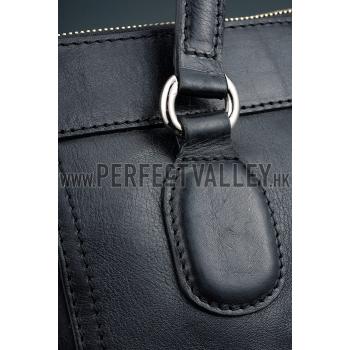 Gucci Soho Tote with Embossed Interlocking G Dark Black