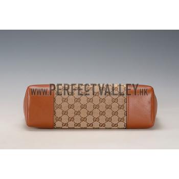 Gucci Original GG Canvas Messenger Flap Bag Brown