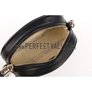 Gucci Soho Leather Mini Chain Bag Black 607941 Replica