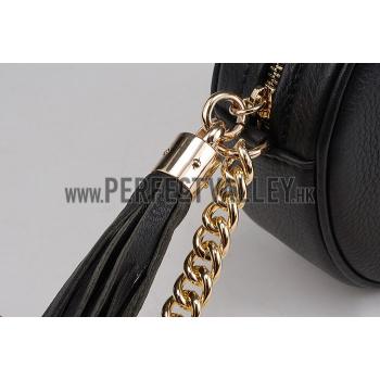 Gucci Soho Leather Mini Chain Bag Black 607941 Replica