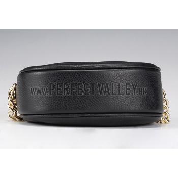 Gucci Soho Leather Mini Chain Bag Black 607941 Replica