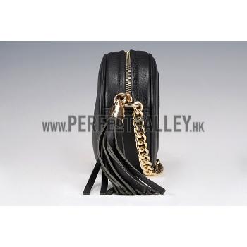 Gucci Soho Leather Mini Chain Bag Black 607941 Replica