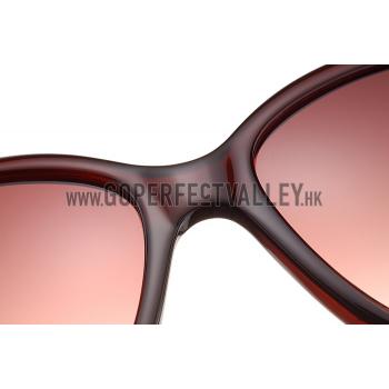 Gucci Elegant Oval Shaped Brown Sunglasses 308033