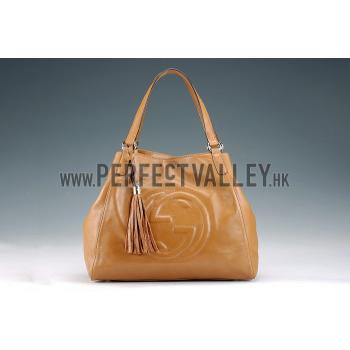 Replica Gucci Soho Medium Shoulder Bag Dark Tan