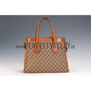 Replica Gucci Ramble Ebony/Tan Tote