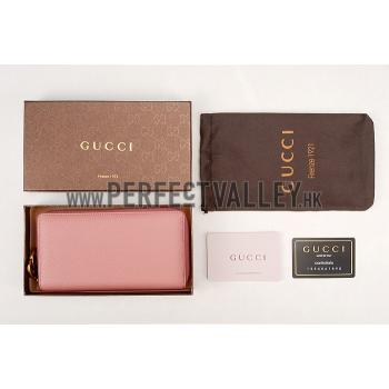 Gucci Marmont Leather Wallet Pink