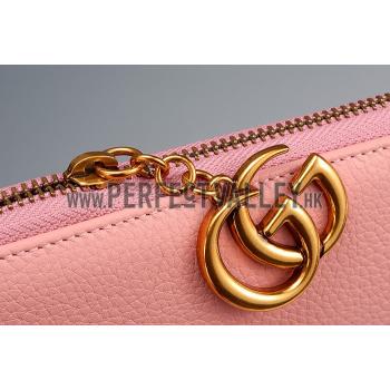 Gucci Marmont Leather Wallet Pink