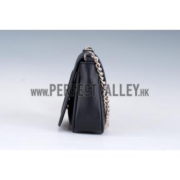 Replica Gucci Soho Mini Shoulder Strap Bag Black