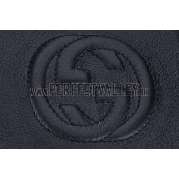 Replica Gucci Soho Mini Shoulder Strap Bag Black