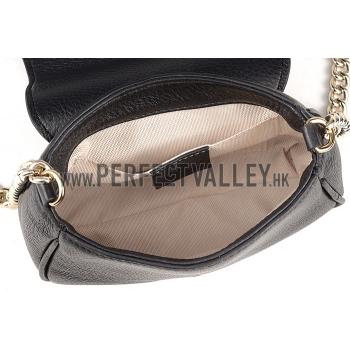 Replica Gucci Soho Mini Shoulder Strap Bag Black