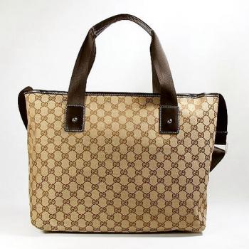 Gucci Tote Bags 162913 Brown Canvas Large Bag HM04675