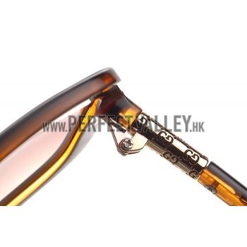 Replica Gucci Guccissima Pattern Brown Frame Sunglasses 308083