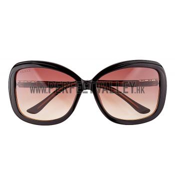 Replica Gucci Guccissima Pattern Brown Frame Sunglasses 308083