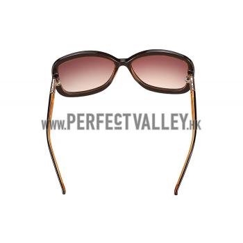 Replica Gucci Guccissima Pattern Brown Frame Sunglasses 308083