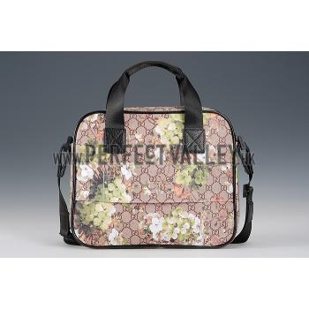 Gucci GG Supreme Blooms Green Print Light Duffle Bag 18926983 Replica