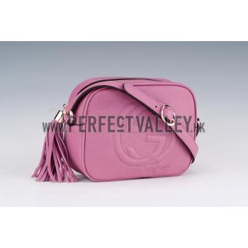 Replica Gucci Soho Disco Shoulder Strap Bag Pink