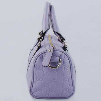 Gucci  Handle bags 193604 Purple Cow Leather HandBags Replica