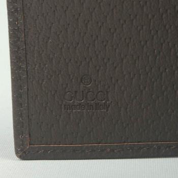 Gucci Wallet 048624 Coffee Canvas Mens Wallet