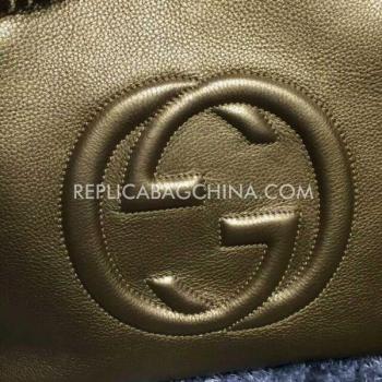 Gucci Tassel Yellow Calfskin Handbag Shoulder Bag