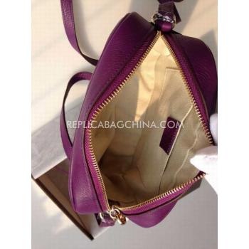 Gucci Tassel Purple Handbag Shoulder Bag Calfskin