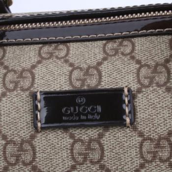 Cheap Gucci  Handle bags 203696 Apricot Canvas HandBags