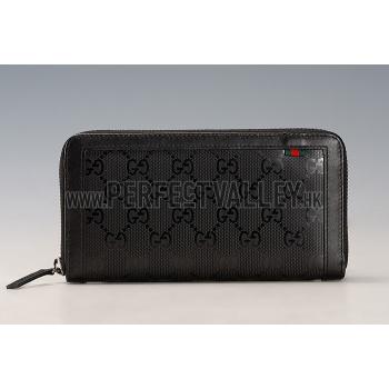 Gucci Supreme Canvas Wallet With Black Leather Trim