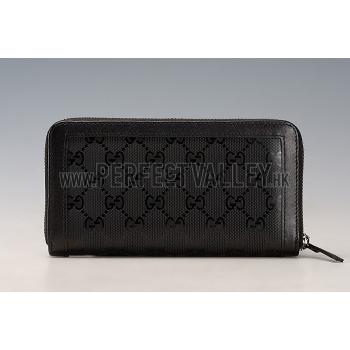 Gucci Supreme Canvas Wallet With Black Leather Trim