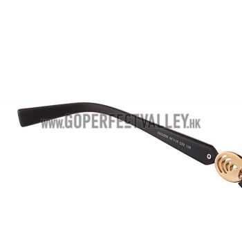 Replica Gucci Elegant Oval Shaped Black Sunglasses 308031