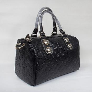 Gucci  Handle bags 207297 Black Canvas HandBags