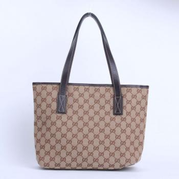 Replica Gucci Tote bags 181086 Coffee Canvas Medium Bag