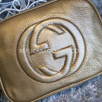 Gucci Disco Shoulder Bag Calfskin Gold