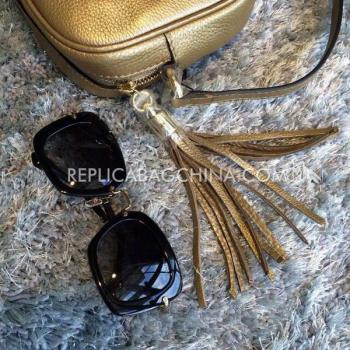 Gucci Disco Shoulder Bag Calfskin Gold