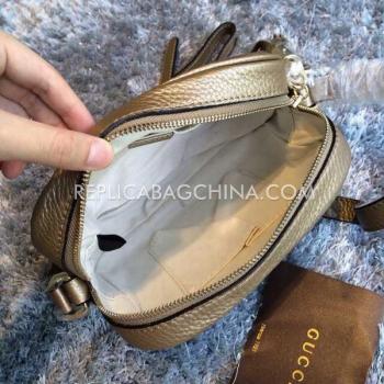 Gucci Disco Shoulder Bag Calfskin Gold