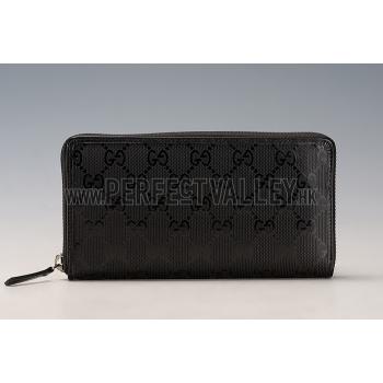 Replica Gucci Supreme Continental Wallet Black