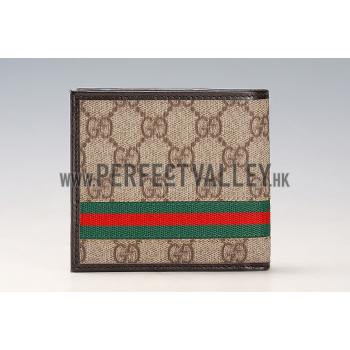 Cheap Gucci Supreme Web Bi-Fold Wallet