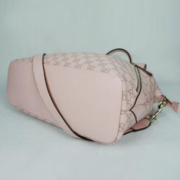 Gucci  Handle bags 211105 Pink Cow Leather HandBags Replica