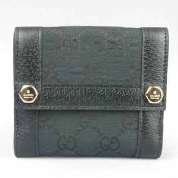 Gucci Wallet 154119 Black Small Unisex Wallet