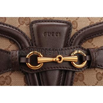 Gucci Lady Web GG Small Canvas Bag Brown