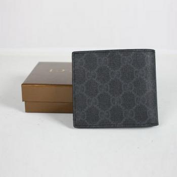 Gucci Wallet 118379 Black Canvas Small Bag