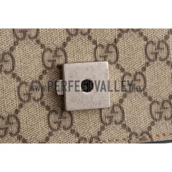 Replica Gucci Dionysus GG Supreme Canvas And Taupe Suede Trim Mini Bag 18926797