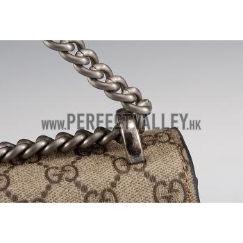 Replica Gucci Dionysus GG Supreme Canvas And Taupe Suede Trim Mini Bag 18926797