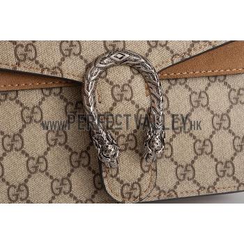 Replica Gucci Dionysus GG Supreme Canvas And Taupe Suede Trim Mini Bag 18926797