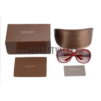 Replica Gucci Modern Shape Red Sunglasses 307814