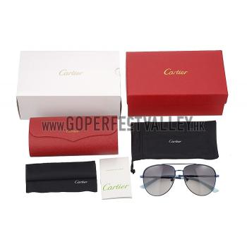 Replica Gucci Ultra-light Aviator Blue Frame Sunglasses 308203